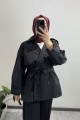 Ara Boy Premium Trençkot Siyah