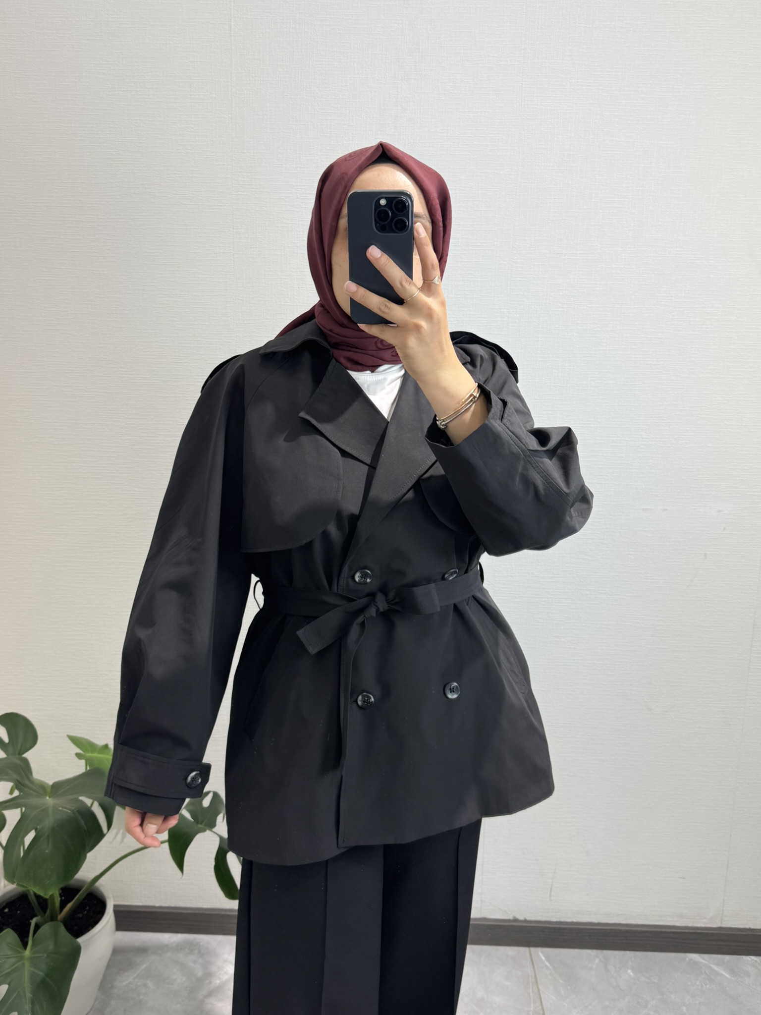 Ara Boy Premium Trençkot Siyah