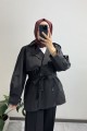 Ara Boy Premium Trençkot Siyah