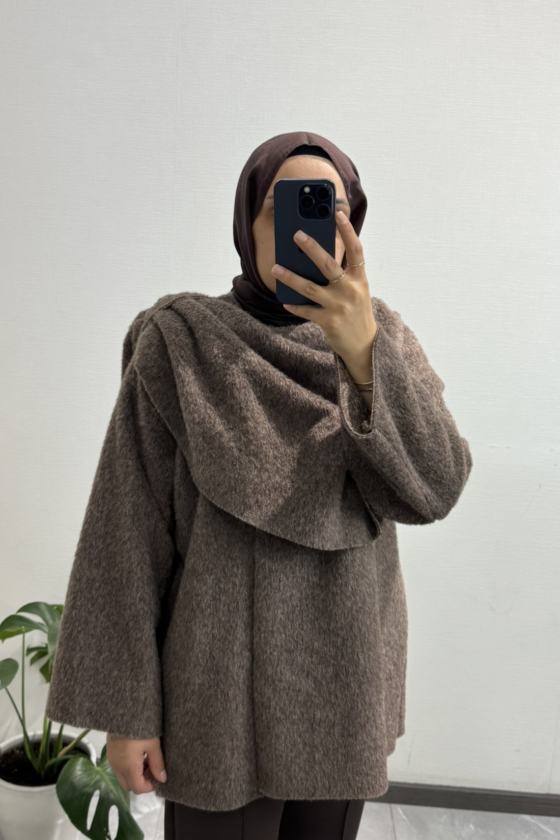 Şal Yaka Kahve Kaban