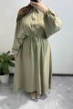 Beli Büzgülü Basic Elbise ÇAĞLA