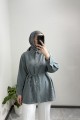 Dikiş Detaylı Gömlek Gri