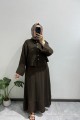 Müslin Etek Takım KAHVE