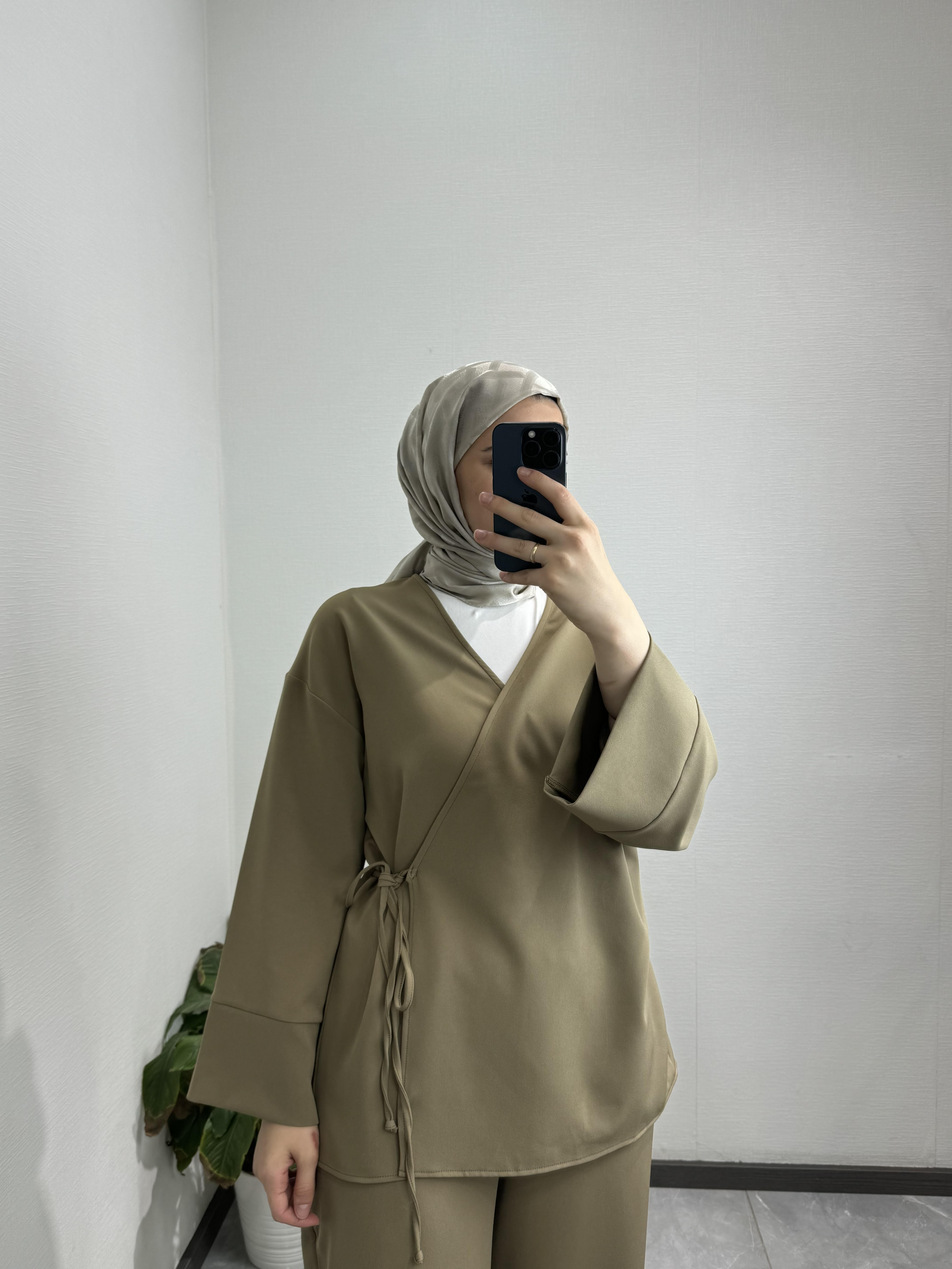 Double Krep Kimonolu Takım HAKİ